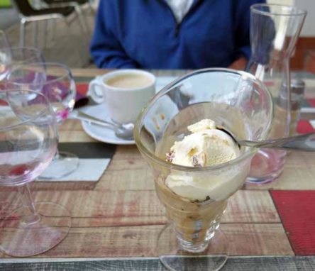 Walking in France: And assorted ice creams, or coffee, to finish a fine meal