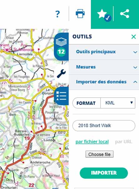 Make your own route maps using IGN TOP 25 maps – Walking in France