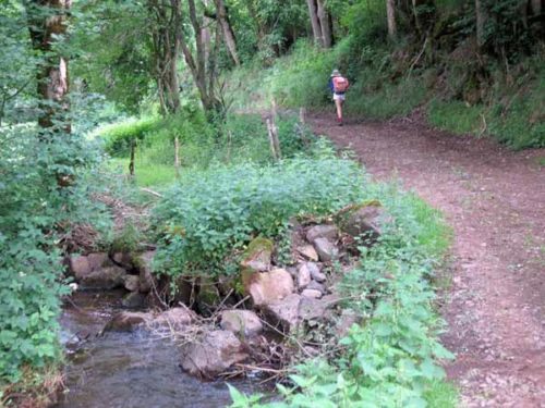 Walking in France: A small river crossing