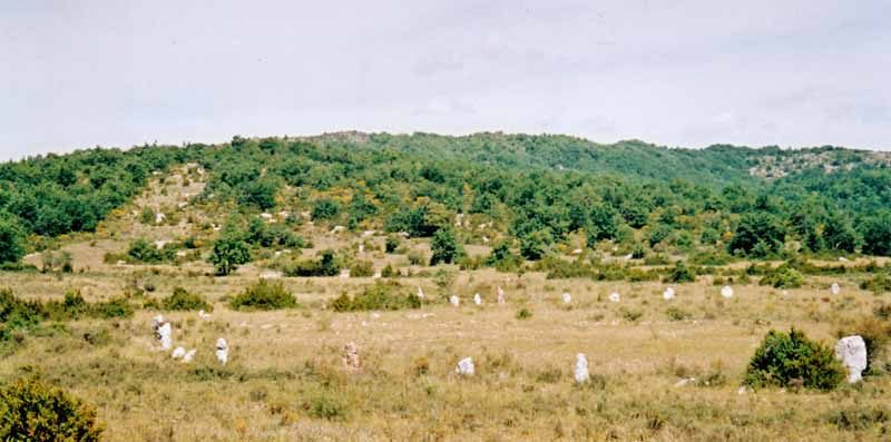 Walking in France: A circle of prehistoric standing stones on the causse of Blandas