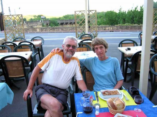 Walking in France: Dinner in Rouffillac