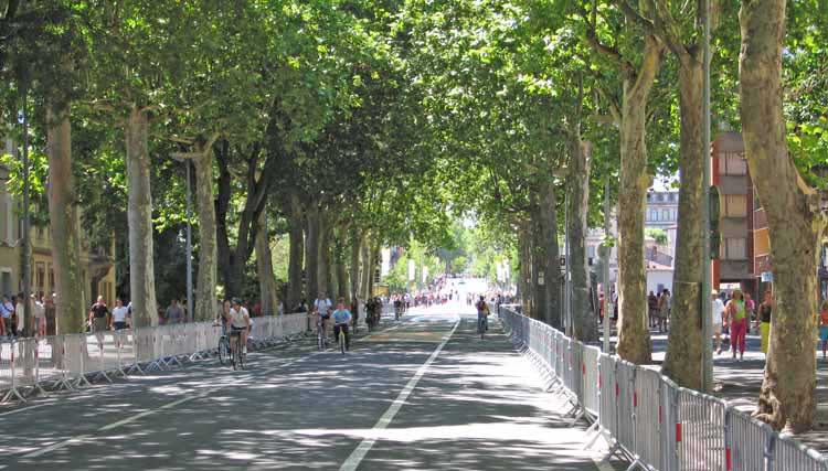 Walking in France: The scene just after the peloton had passed!