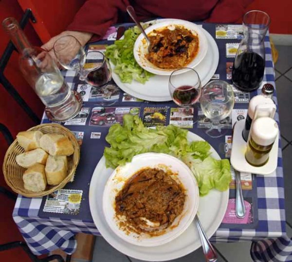 Walking in France: Dinner in Digne-les-Bains