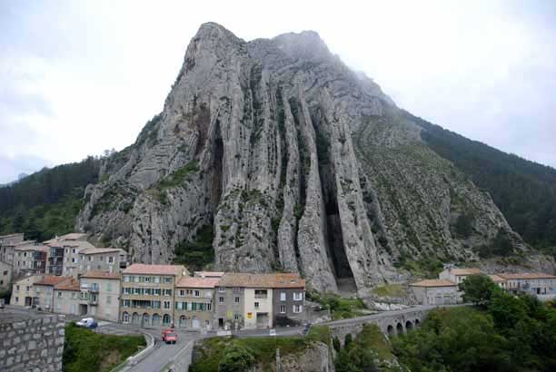 Walking in France: Looking across the Durance from Sisteron