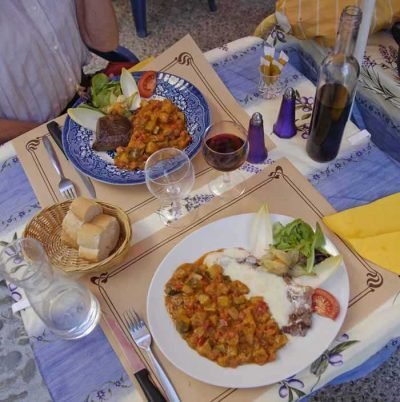 Walking in France: Dinner