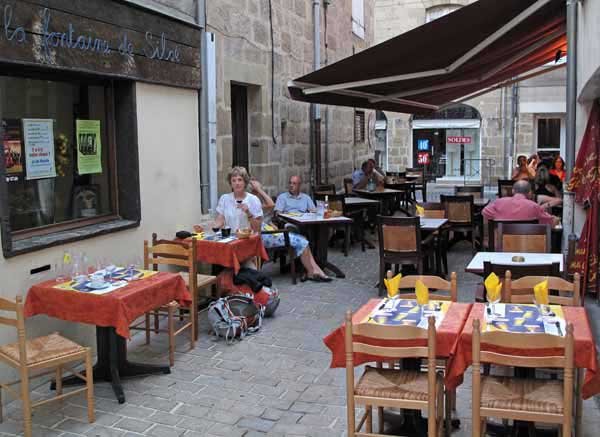 Walking in France: 38 hours after leaving Canberra, dinner in Brive and soon to be given some bad news