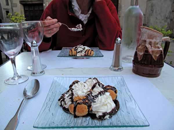Walking in France: And profiterolles to finish