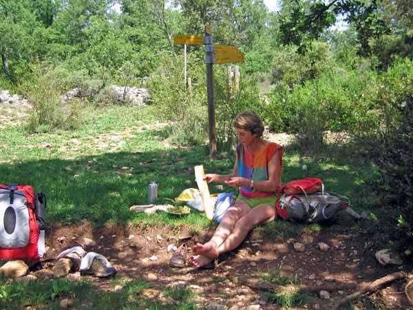 Walking in France: Lunch