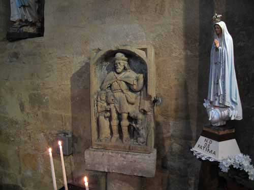 Walking in France: Saint Roche and the Virgin, Thiviers church