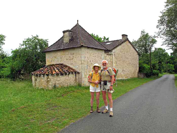 Walking in France: A rare photo of us together - taken by Kees