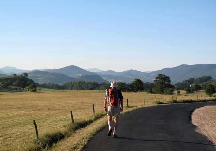 Walking in France: Approching the mountains of the Cévennes