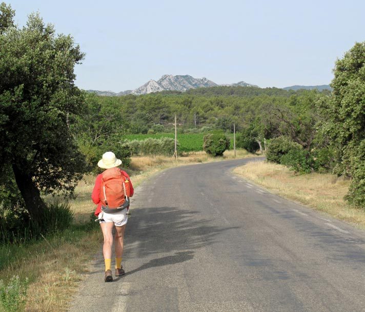 Walking in France: First glimpse of the Alpilles