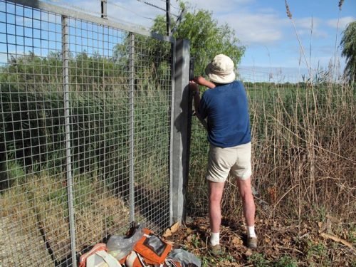 Walking in France: Going to work on the third gate