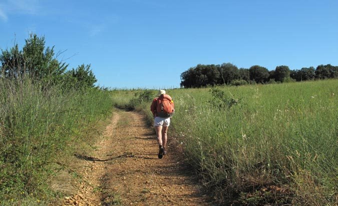 Walking in France: Another hot climb