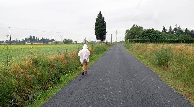 Walking in France: On a quiet back road