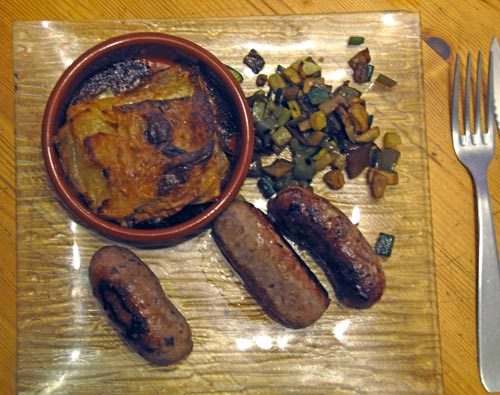 Walking in France: Homemade sausages