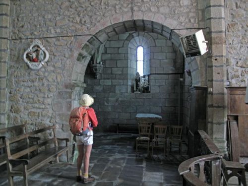 Walking in France: Church interior, le Monteil-au-Vicomte