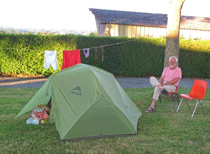 Walking in France: At ease in the Ahun camping ground
