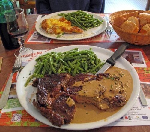 Walking in France: Our two enormous meals