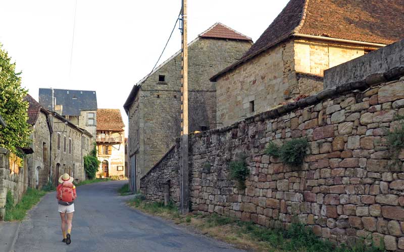 Walking in France: Early morning in Anglars