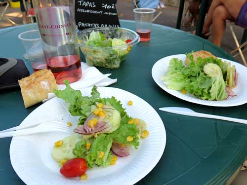 Walking in France: Followed by a salad