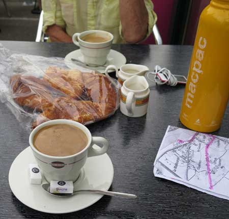 Walking in France: Coffee and stale croissants, Briar
