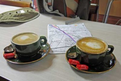 Walking in France: Much appreciated coffees