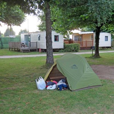 Walking in France: Charavines camping ground