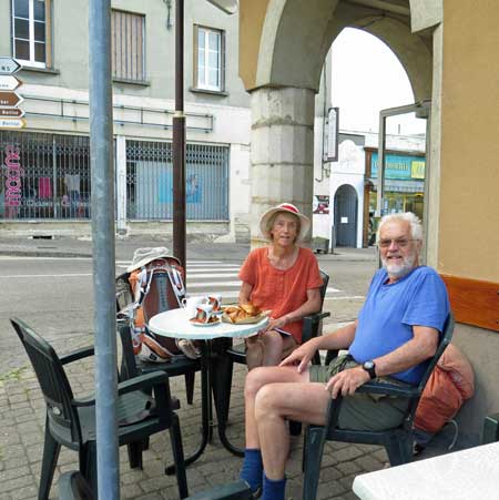 Walking in France: Breakfast, La Côte-Saint-André