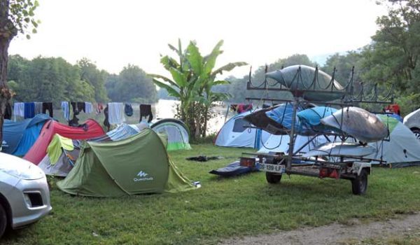 Walking in France: All quiet in the Yenne camping ground