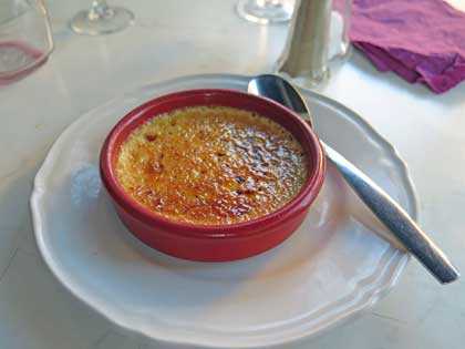 Walking in France: And a crème brûlée to finish