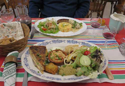 king in France: A grand assiette végétarienne