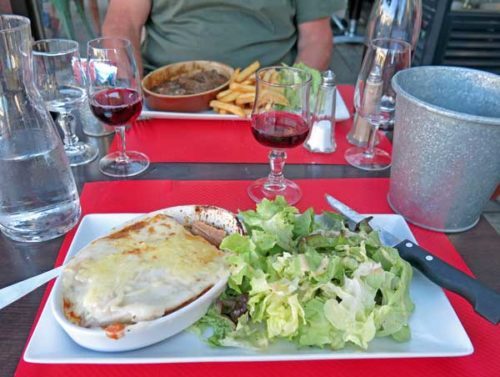 Walking in France: Our main courses, lasagne and ...