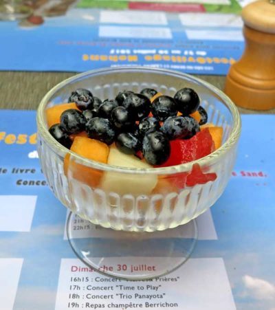 Walking in France: And fruit salad to finish