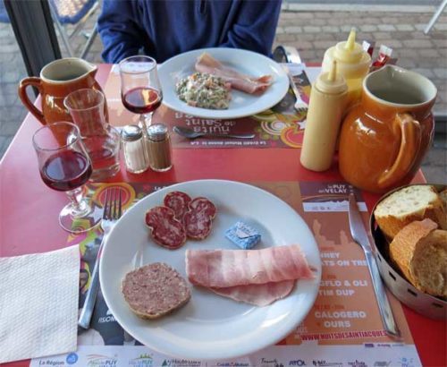 Walking in France: Charcuterie for starters