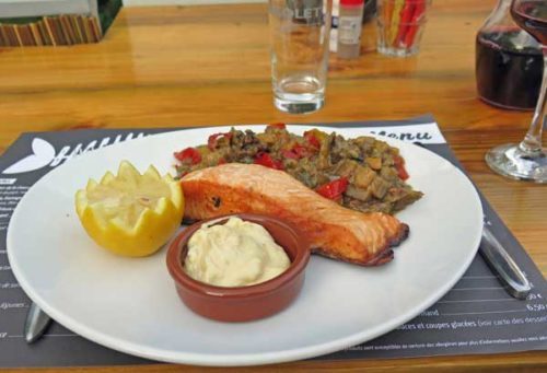 Walking in France: And salmon for me