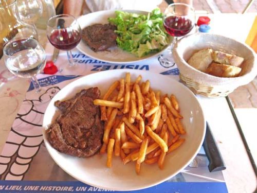 Walking in France: A simple, but enjoyable, dinner