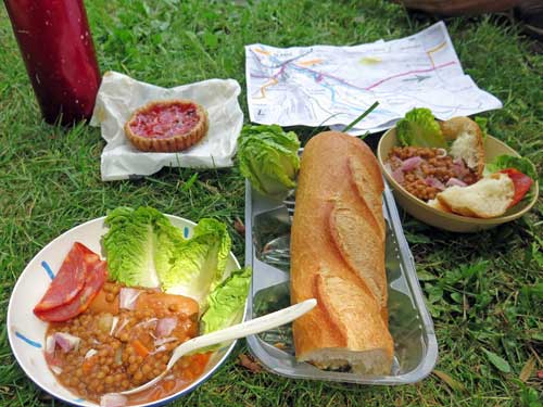 Walking in France: Our delicious picnic lunch