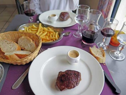Walking in France: Followed by pièces du boucher for mains