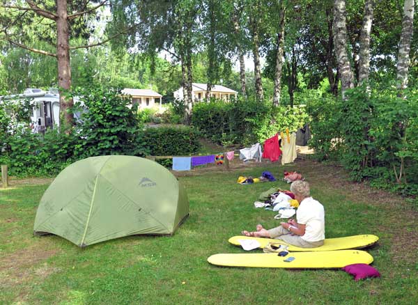 Walking in France: Installed in the excellent Camping le Val St Jean