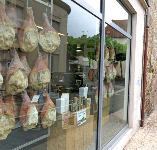 Walking in France: An impressive selection of hams